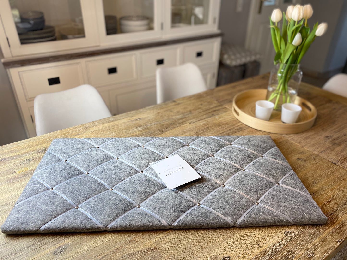 Memoboard grau Filz