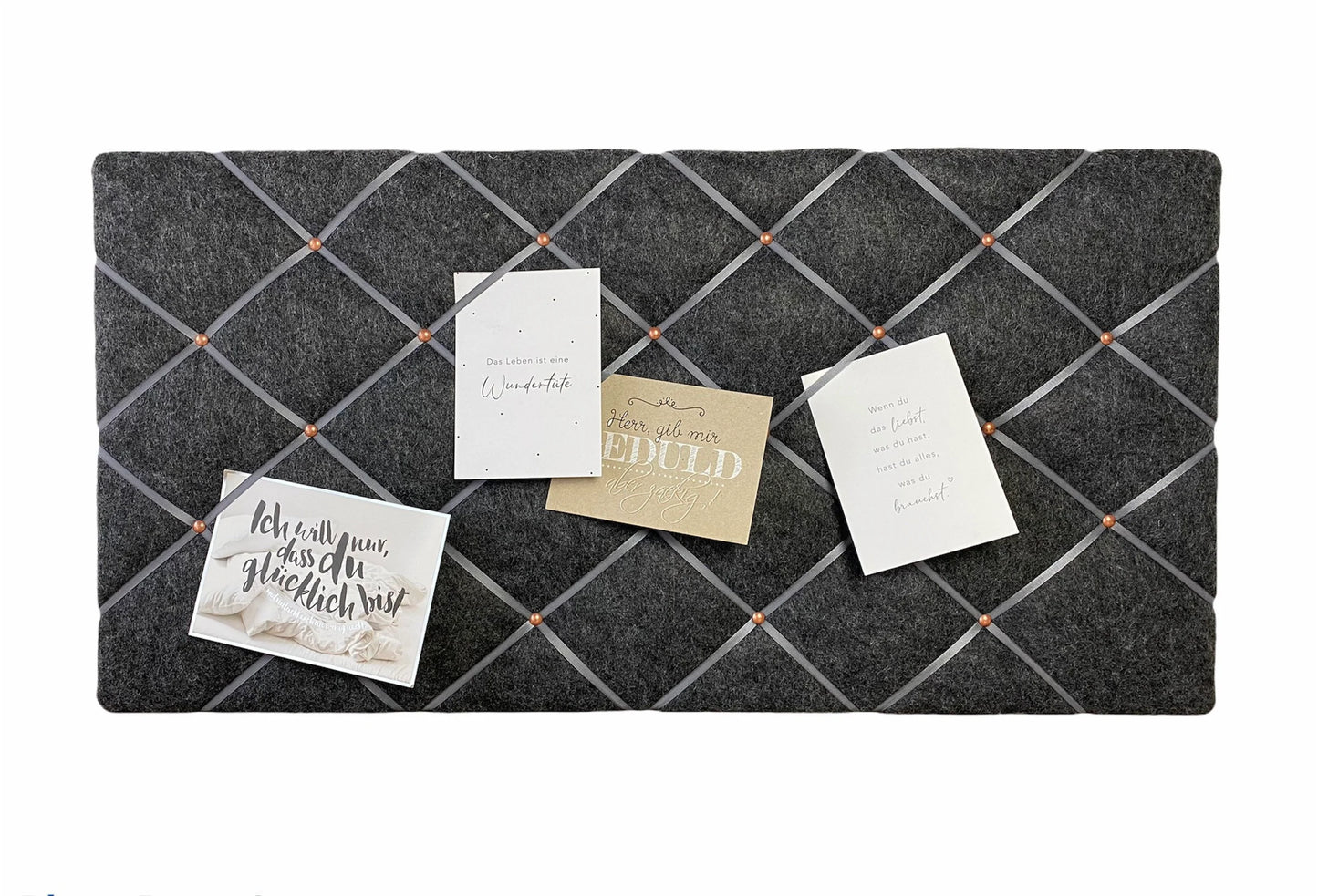 Memoboard anthrazit Filz