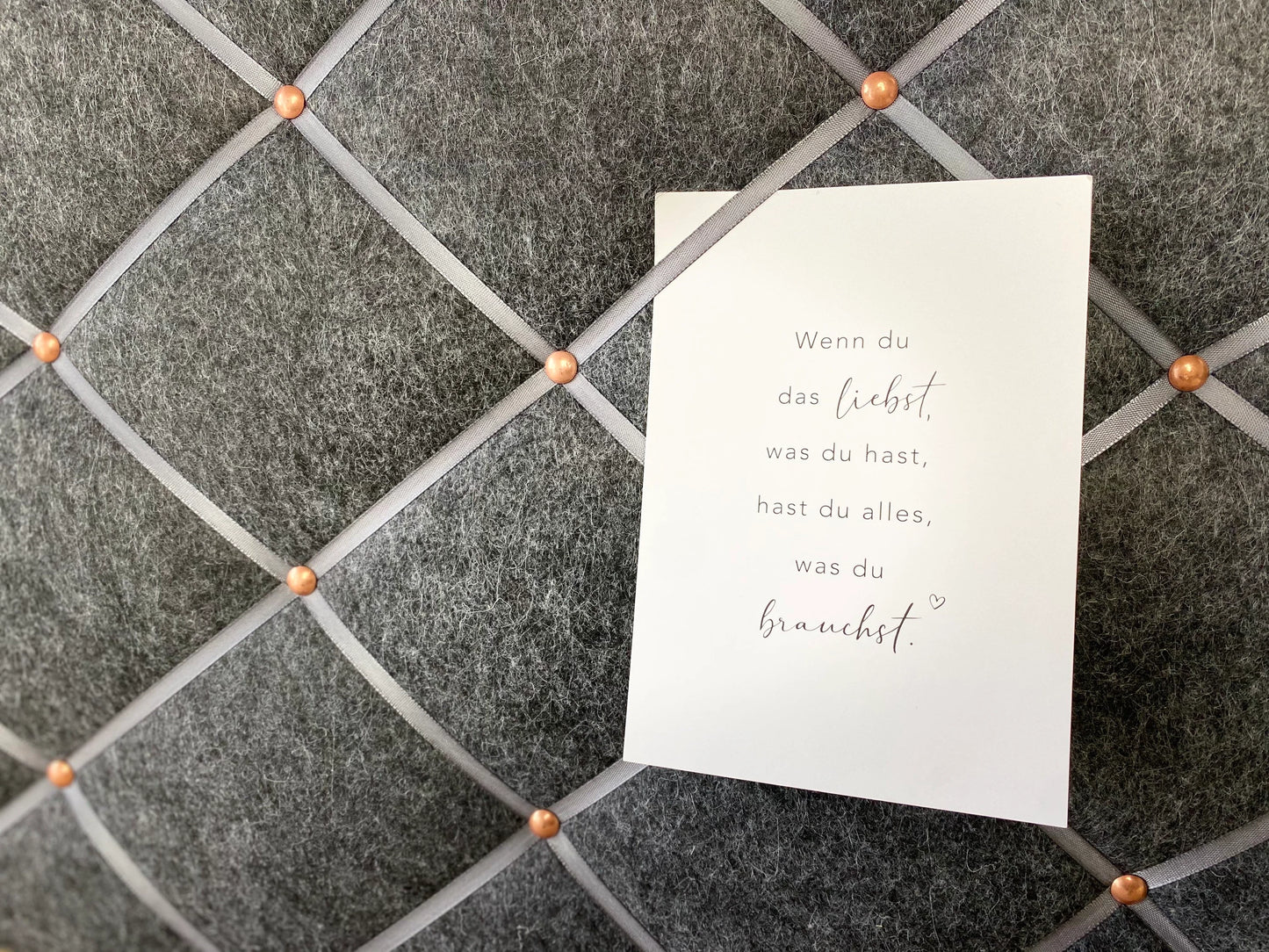 Memoboard anthrazit Filz