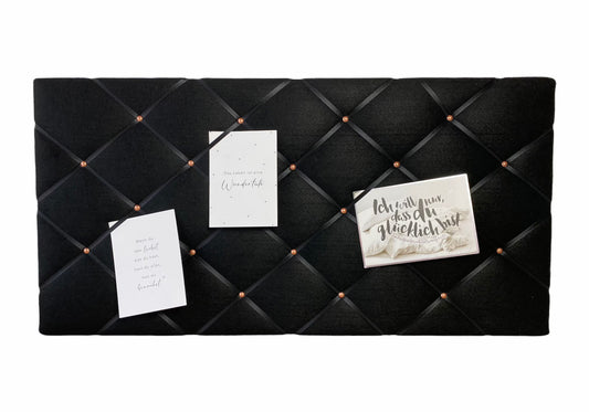 Memoboard schwarz Filz