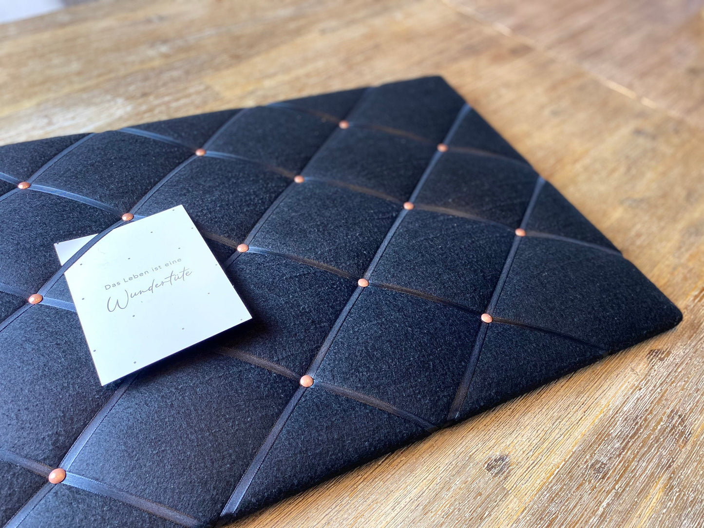 Memoboard schwarz Filz