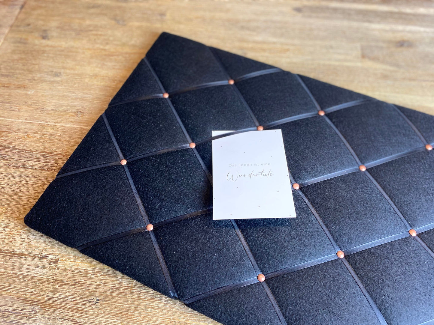 Memoboard schwarz Filz