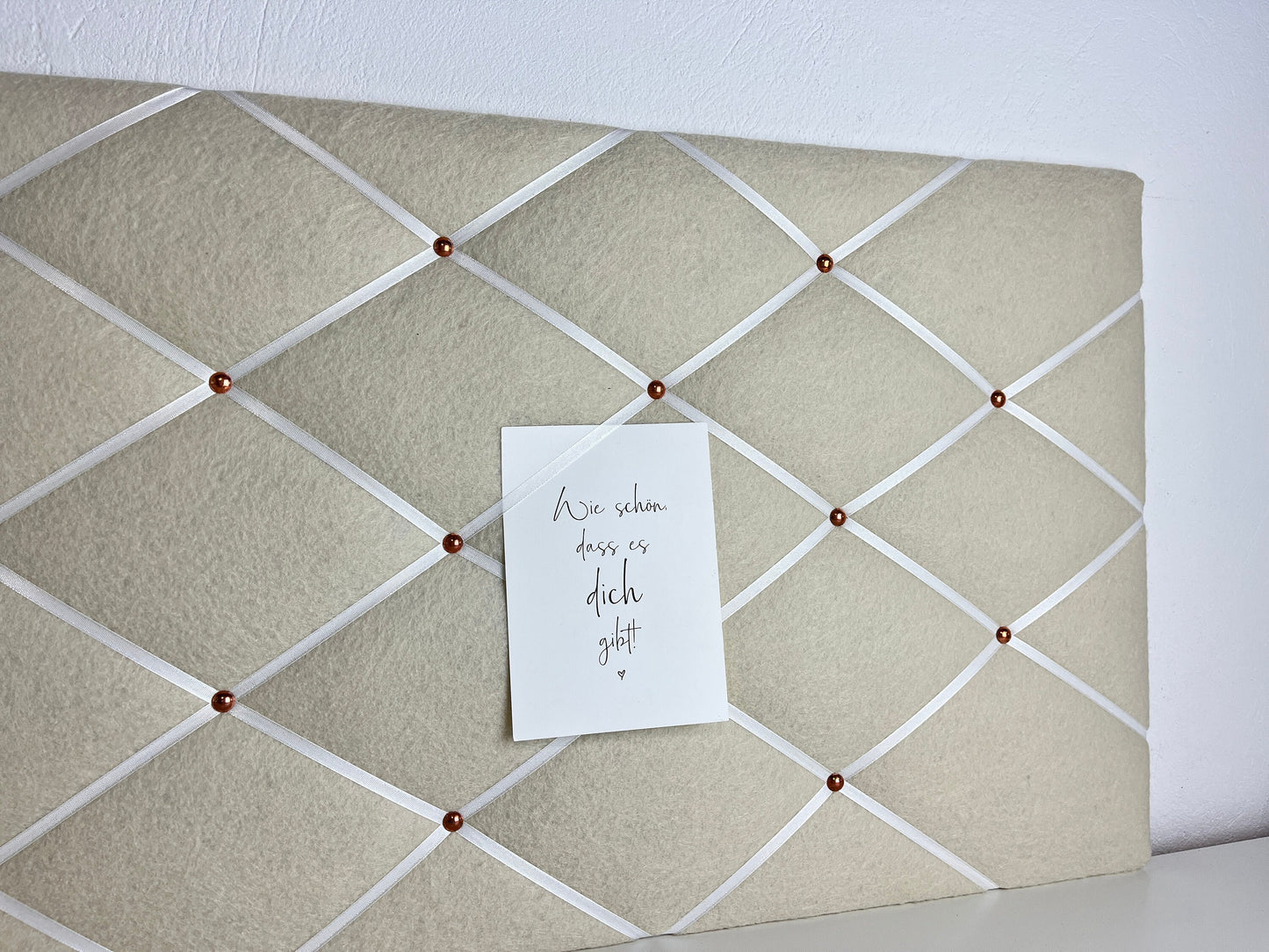 Memoboard wollweiß Filz