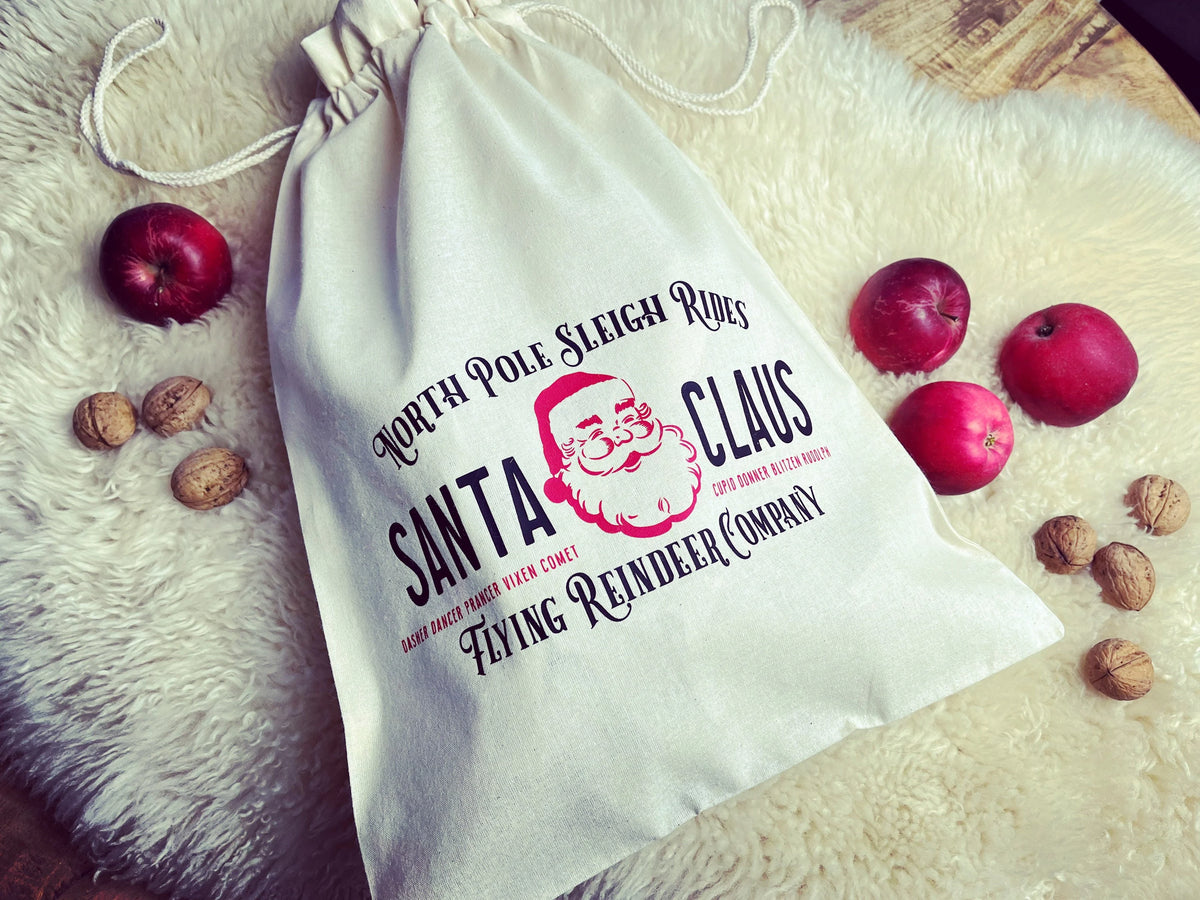 Weihnachtsbeutel SANTA CLAUS Geschenkbeutel