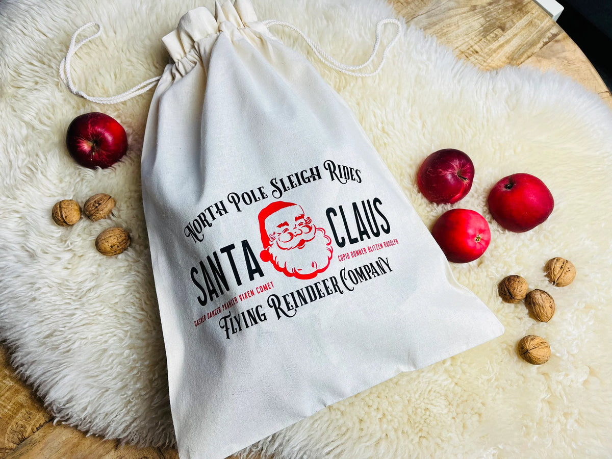 Weihnachtsbeutel SANTA CLAUS Geschenkbeutel