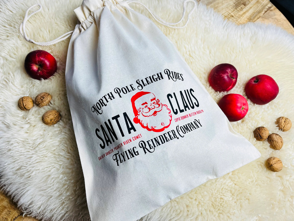 Weihnachtsbeutel SANTA CLAUS Geschenkbeutel
