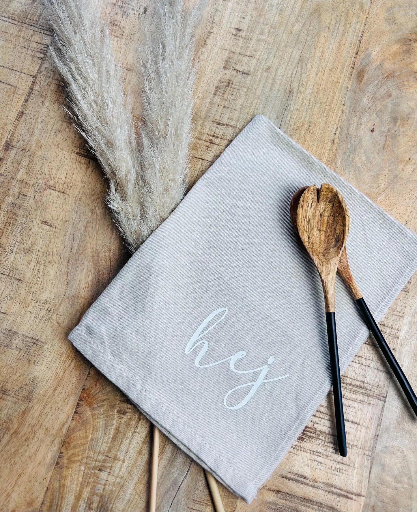Geschirrtuch Küchenhandtuch hej beige
