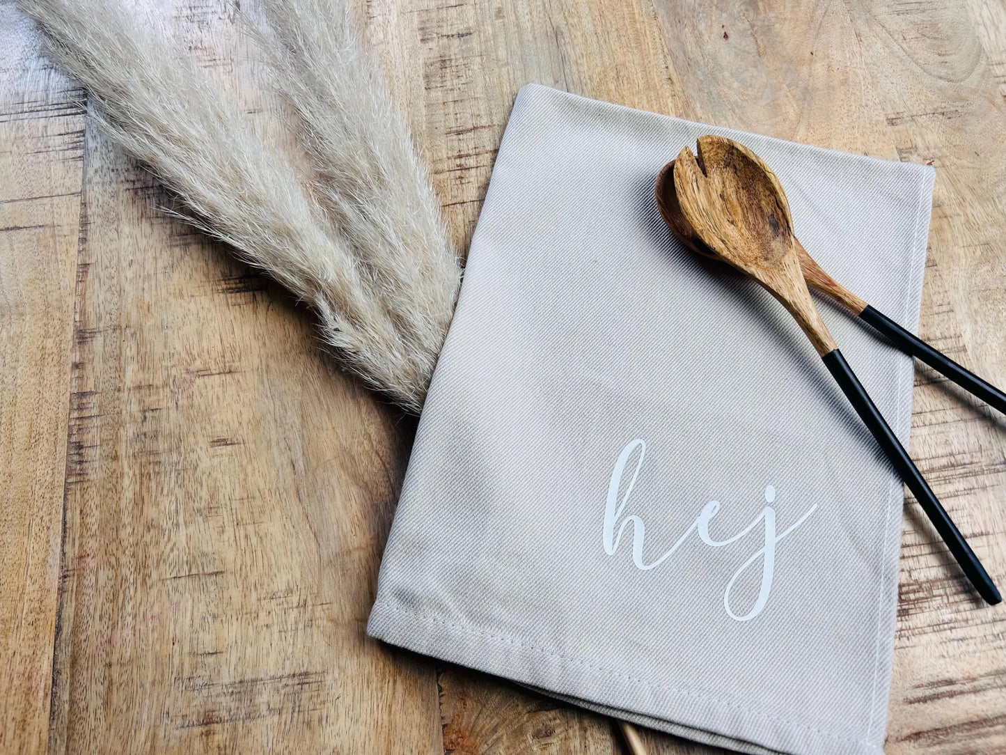 Geschirrtuch Küchenhandtuch hej beige