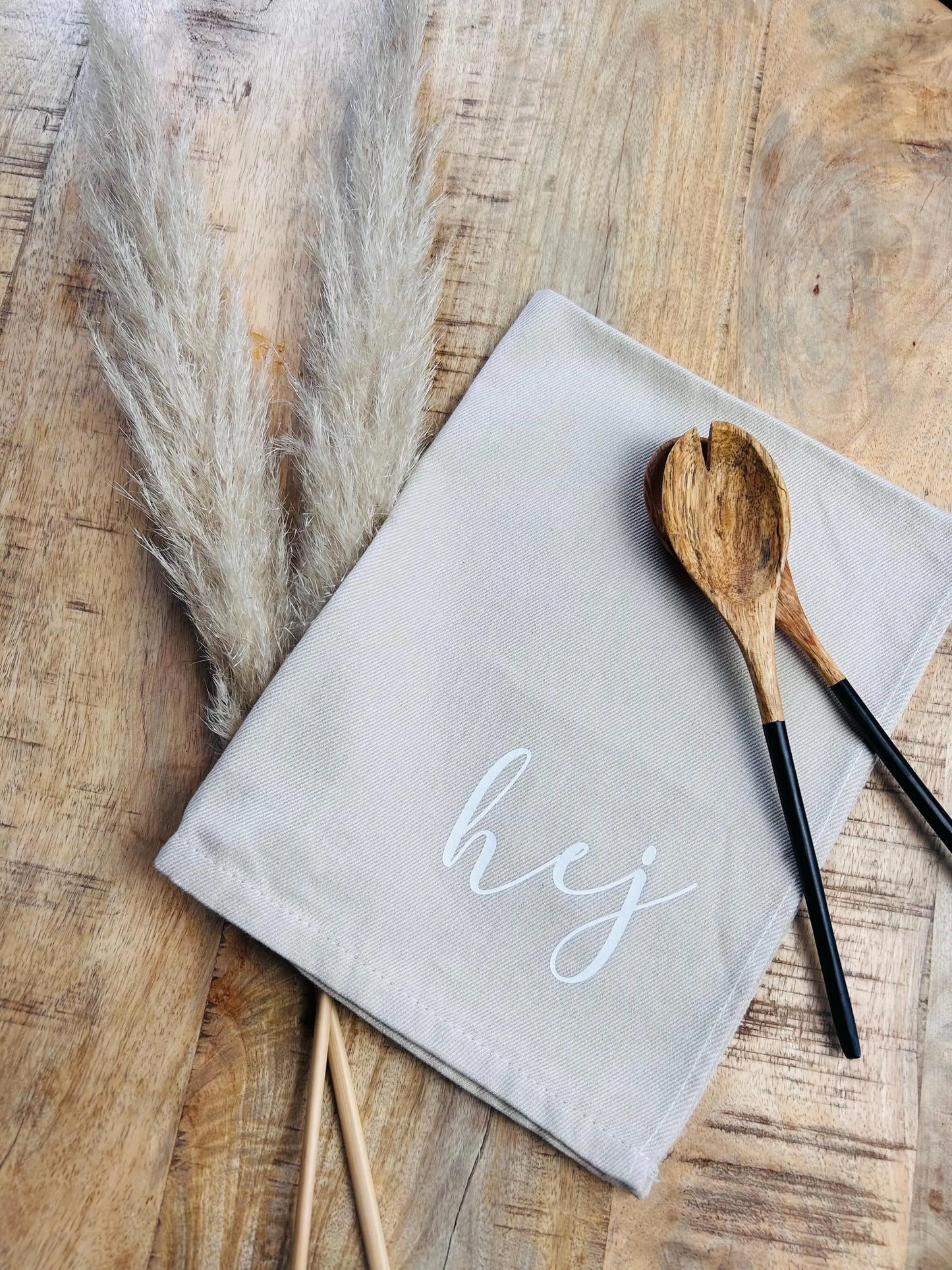 Geschirrtuch Küchenhandtuch hej beige