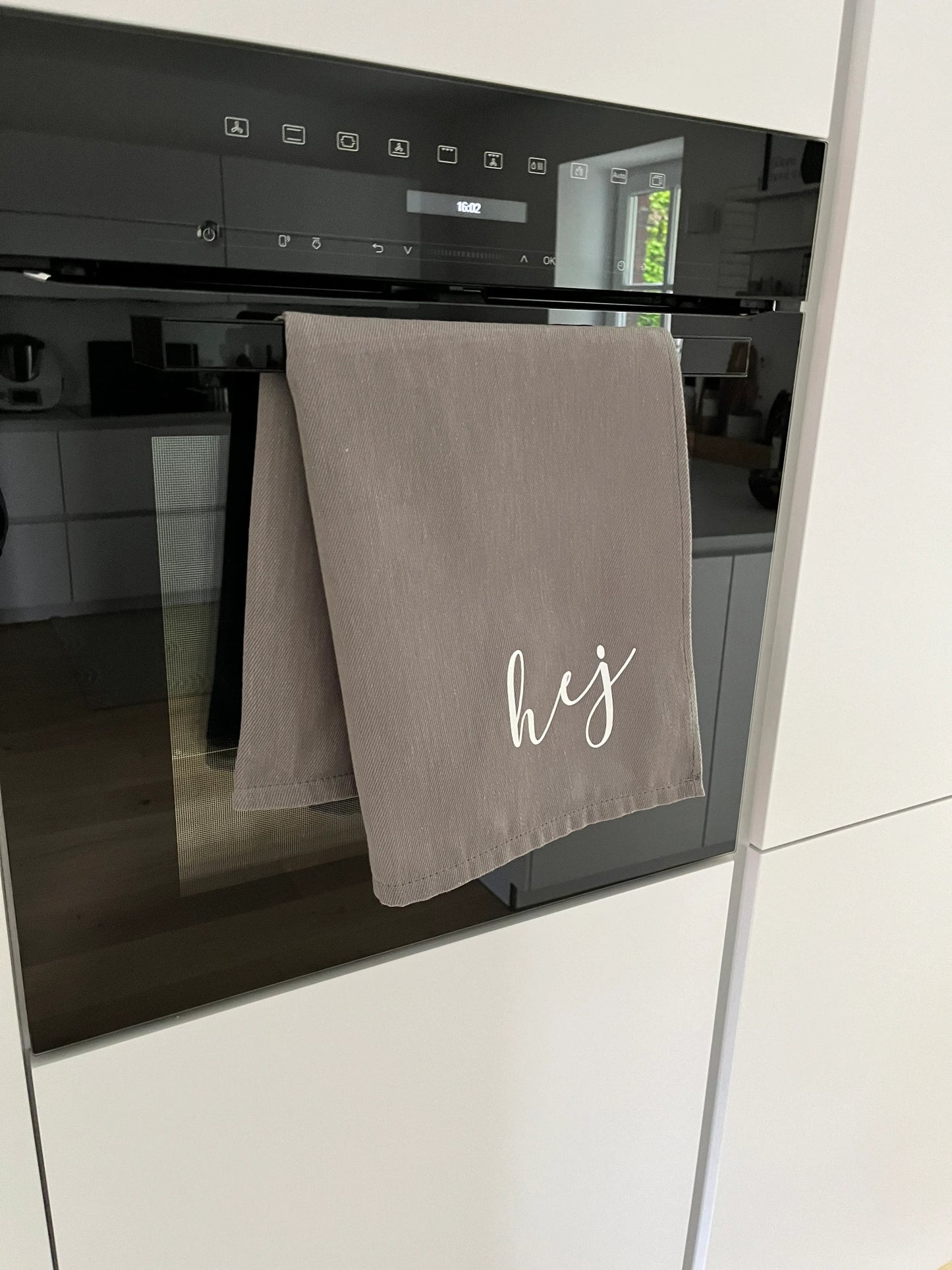 Geschirrtuch Küchenhandtuch hej grau