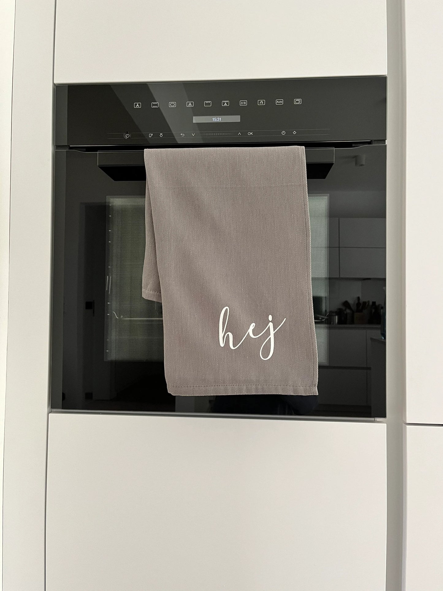 Geschirrtuch Küchenhandtuch hej grau