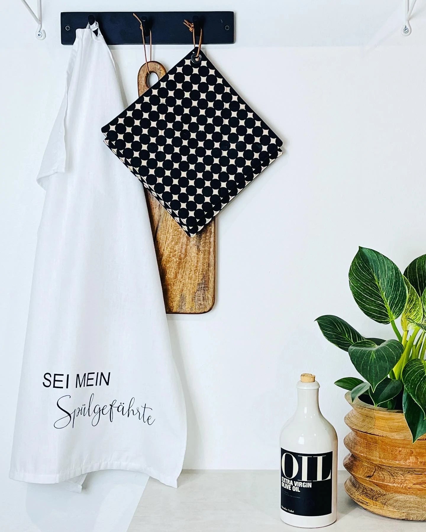 Geschirrtuch Küchenhandtuch Sei mein Spülgefährte