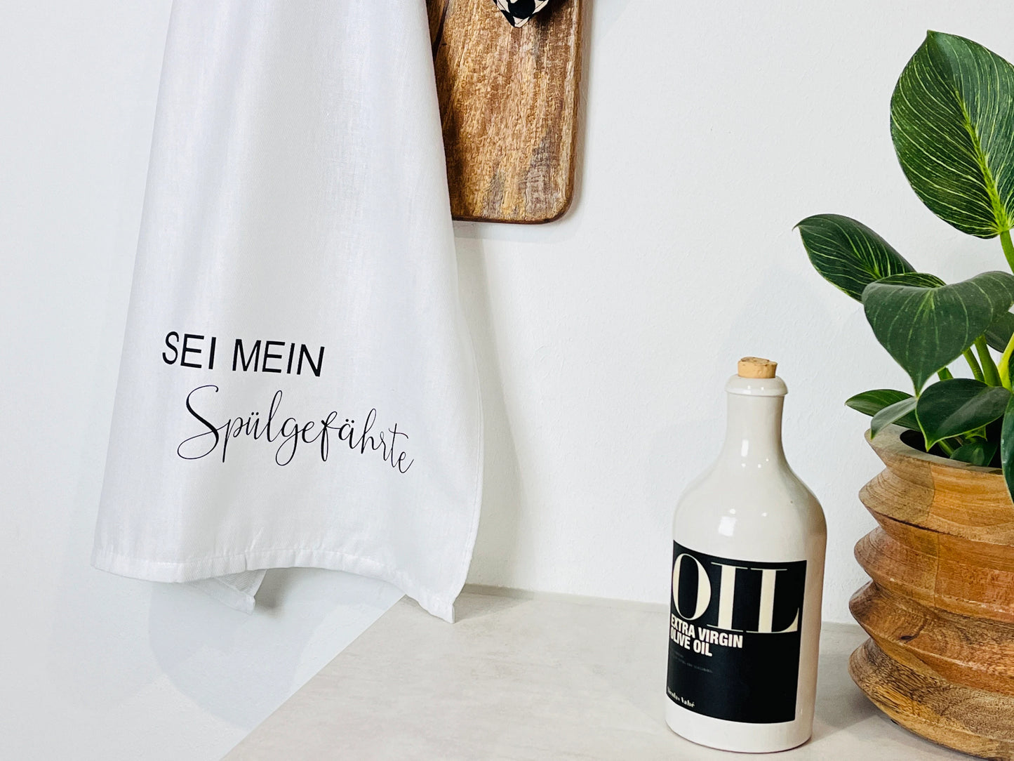 Geschirrtuch Küchenhandtuch Sei mein Spülgefährte