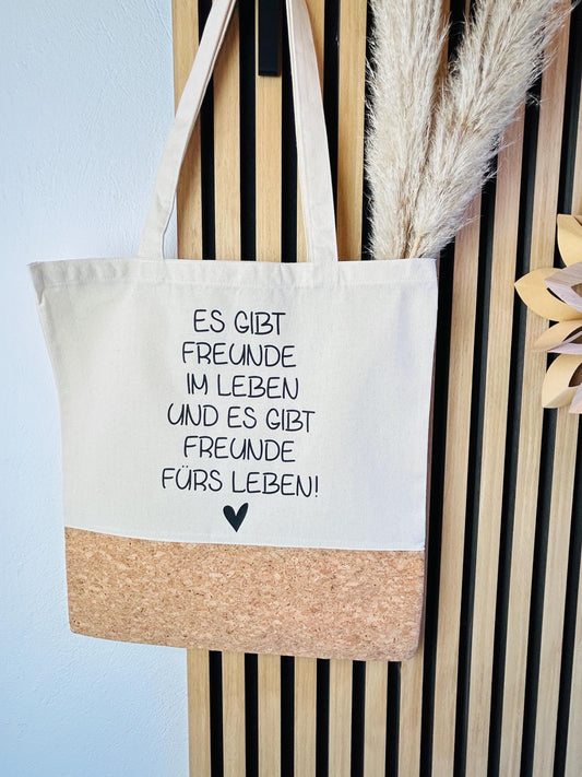 Jutetasche Geschenk Freunde fürs Leben!