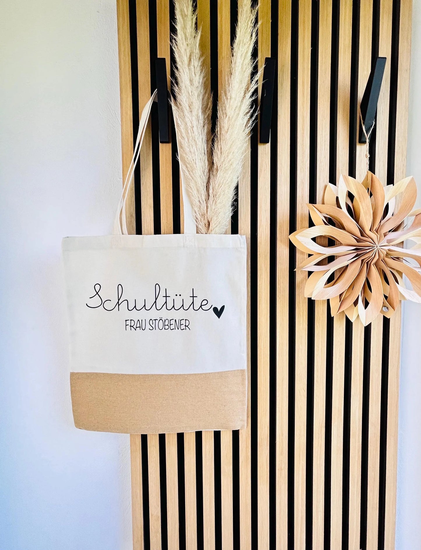 Jutetasche Schultüte Geschenk Lehrer Lehrerin