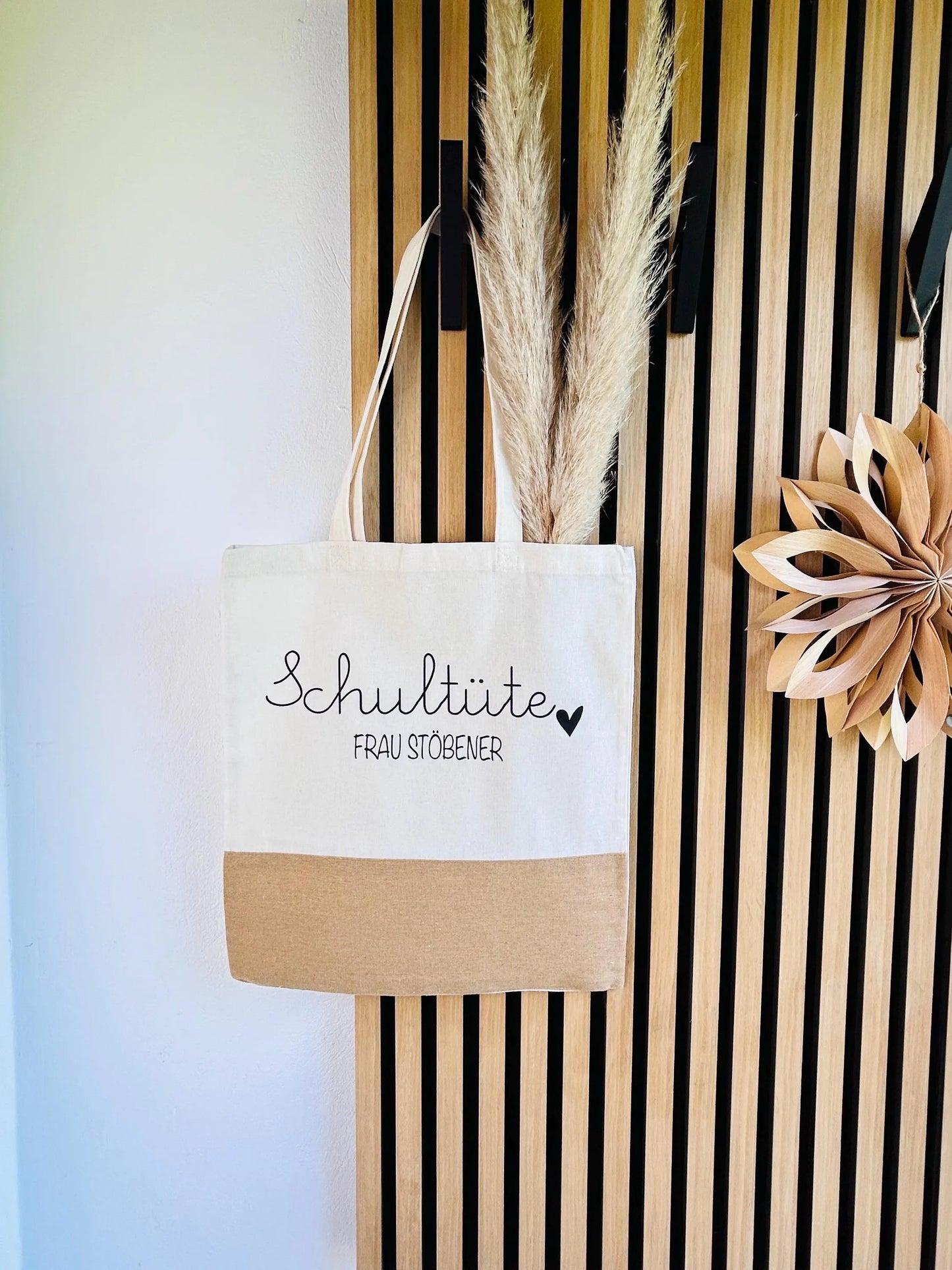 Jutetasche Schultüte Geschenk Lehrer Lehrerin