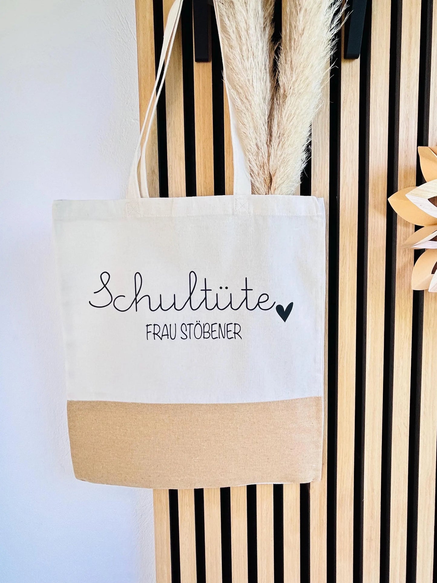 Jutetasche Schultüte Geschenk Lehrer Lehrerin