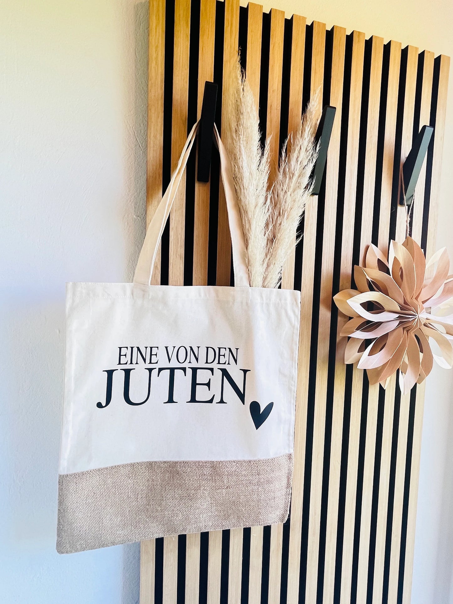 Jutetasche Shopper Eine von den Juten
