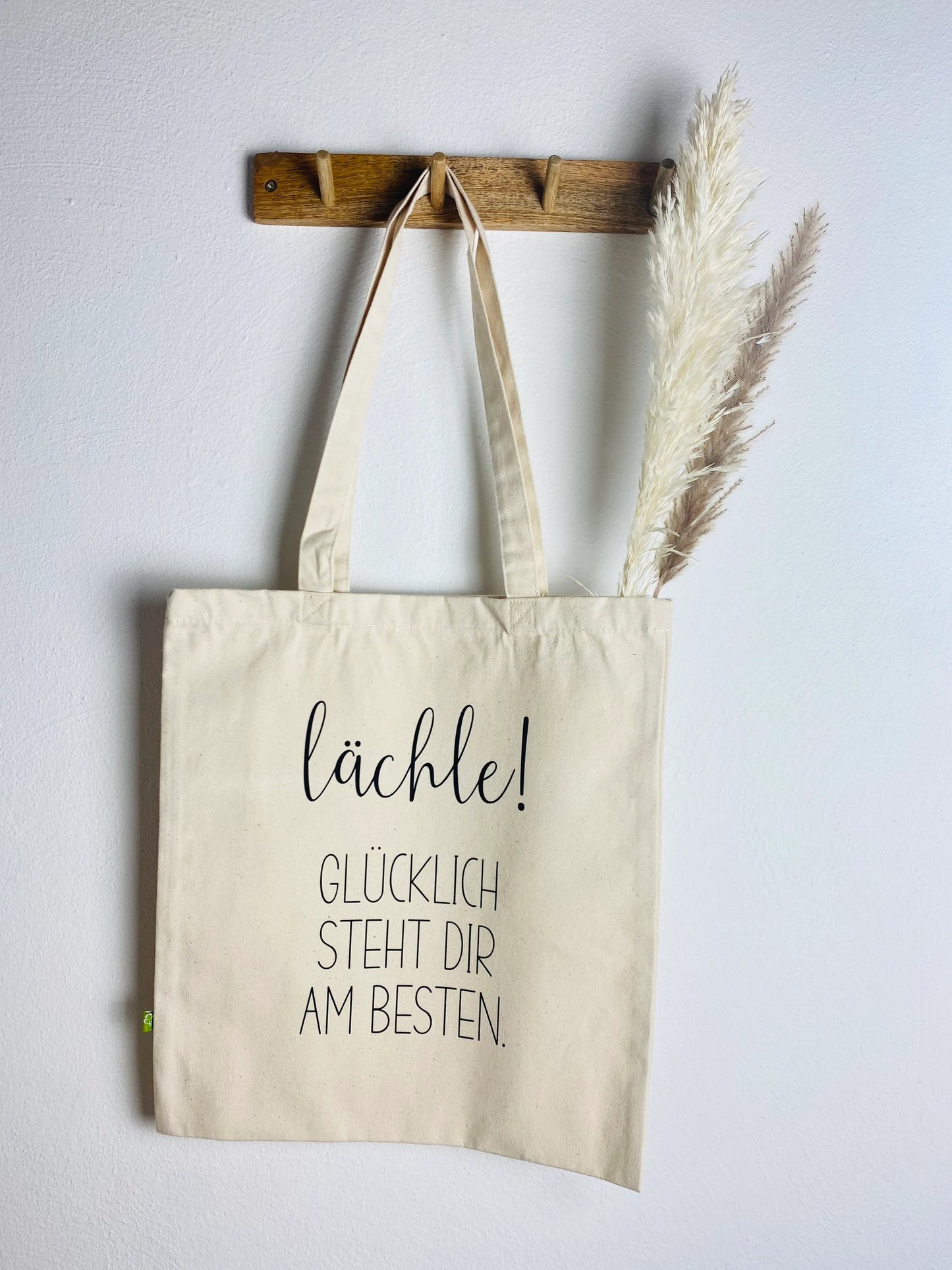 Jutebeutel Stoffbeutel Einkaufstasche lächle natur