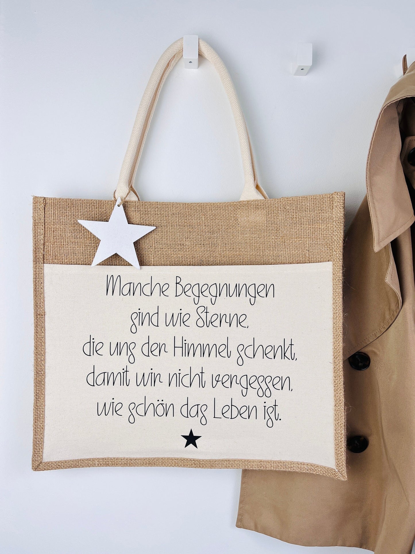 Jutetasche …wie schön das Leben ist! Shopper