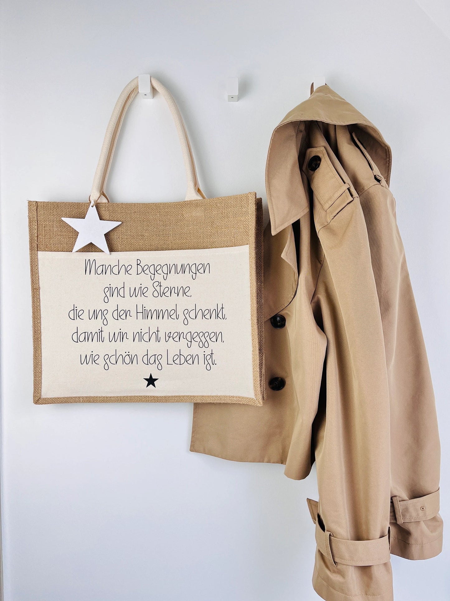 Jutetasche …wie schön das Leben ist! Shopper
