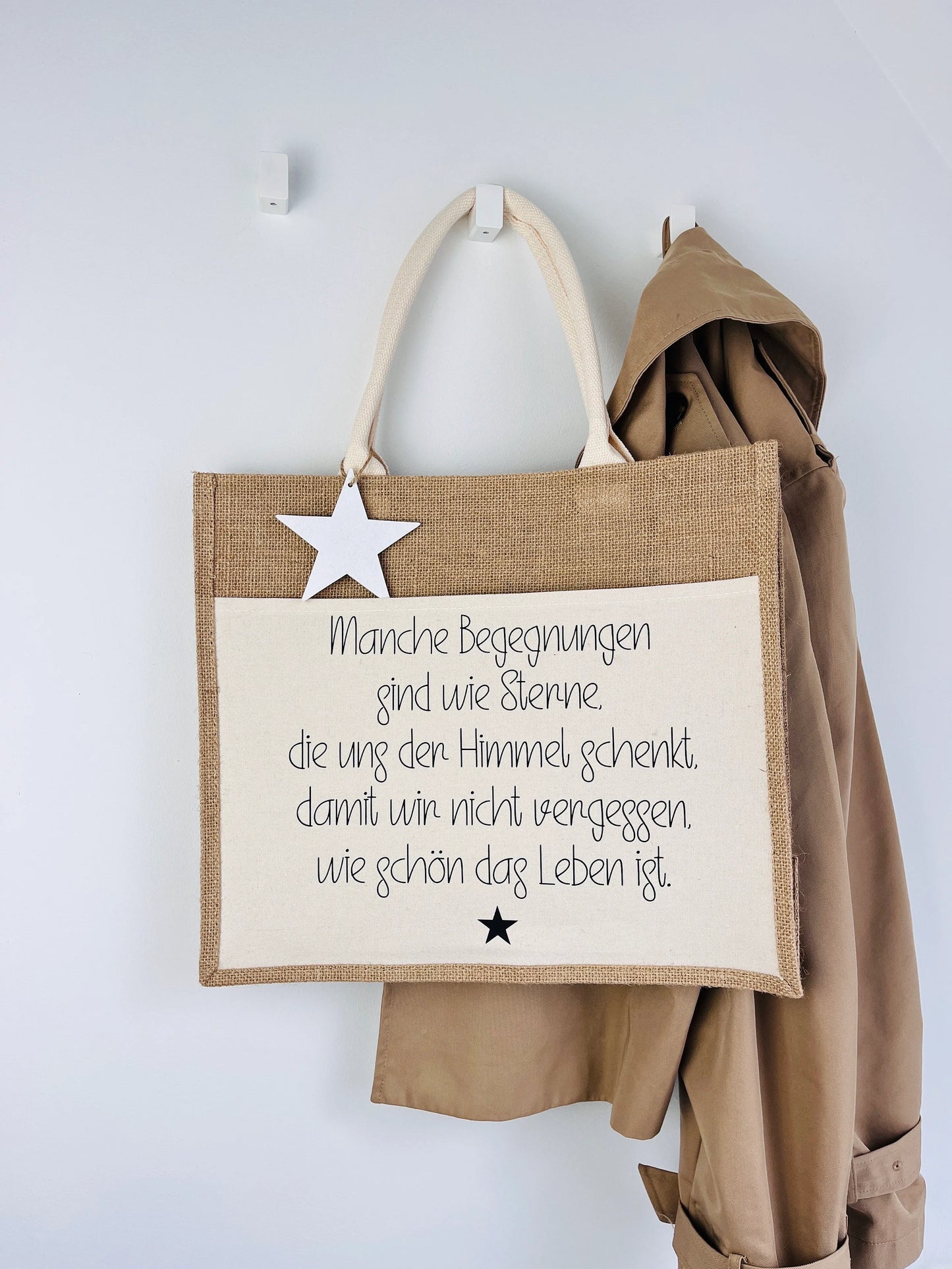 Jutetasche …wie schön das Leben ist! Shopper