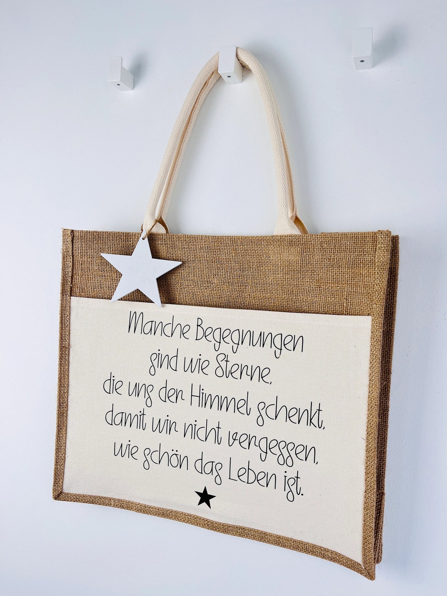 Jutetasche …wie schön das Leben ist! Shopper