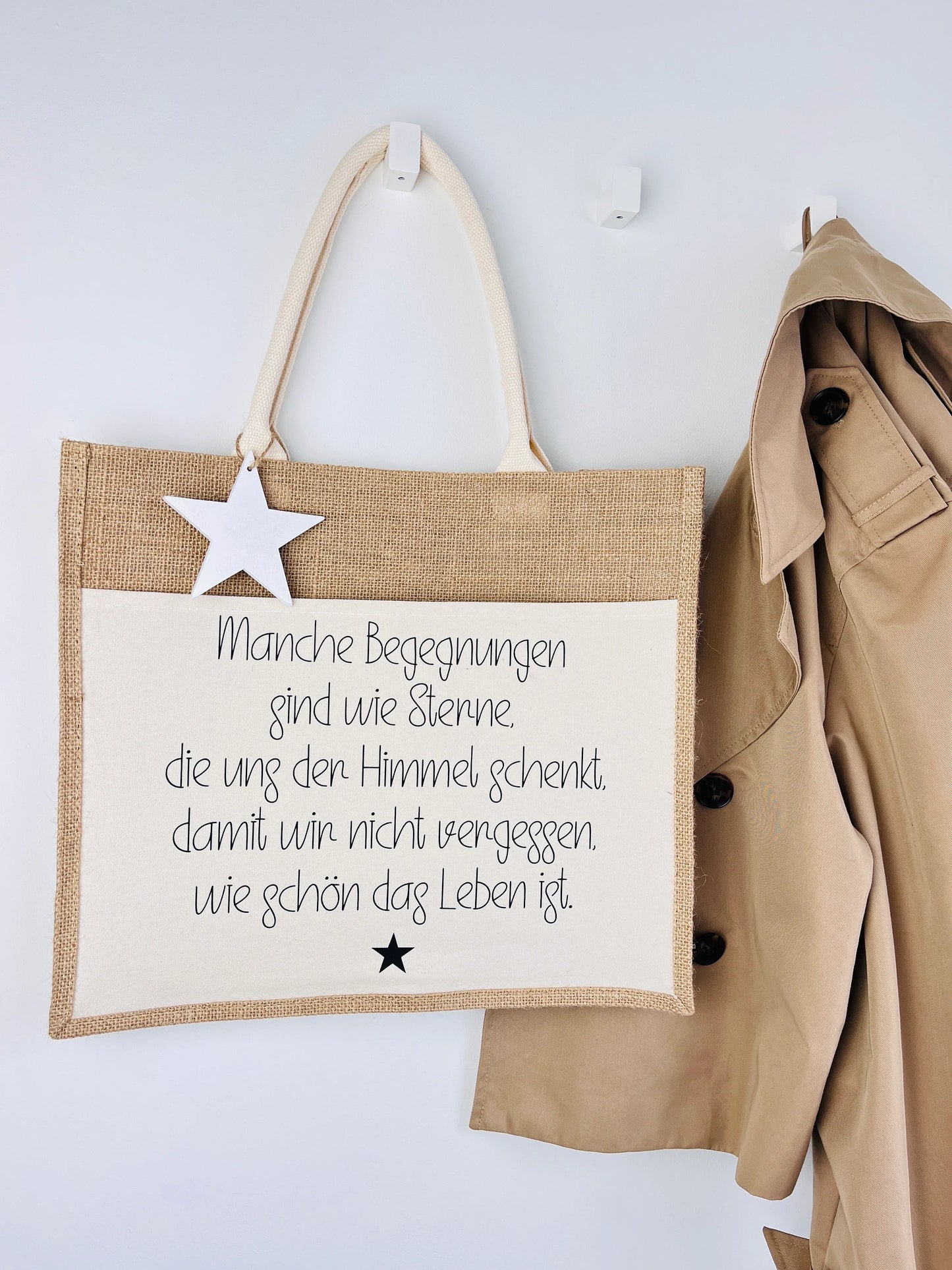 Jutetasche …wie schön das Leben ist! Shopper