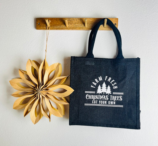 Jutetasche Geschenk Deko Weihnachten
