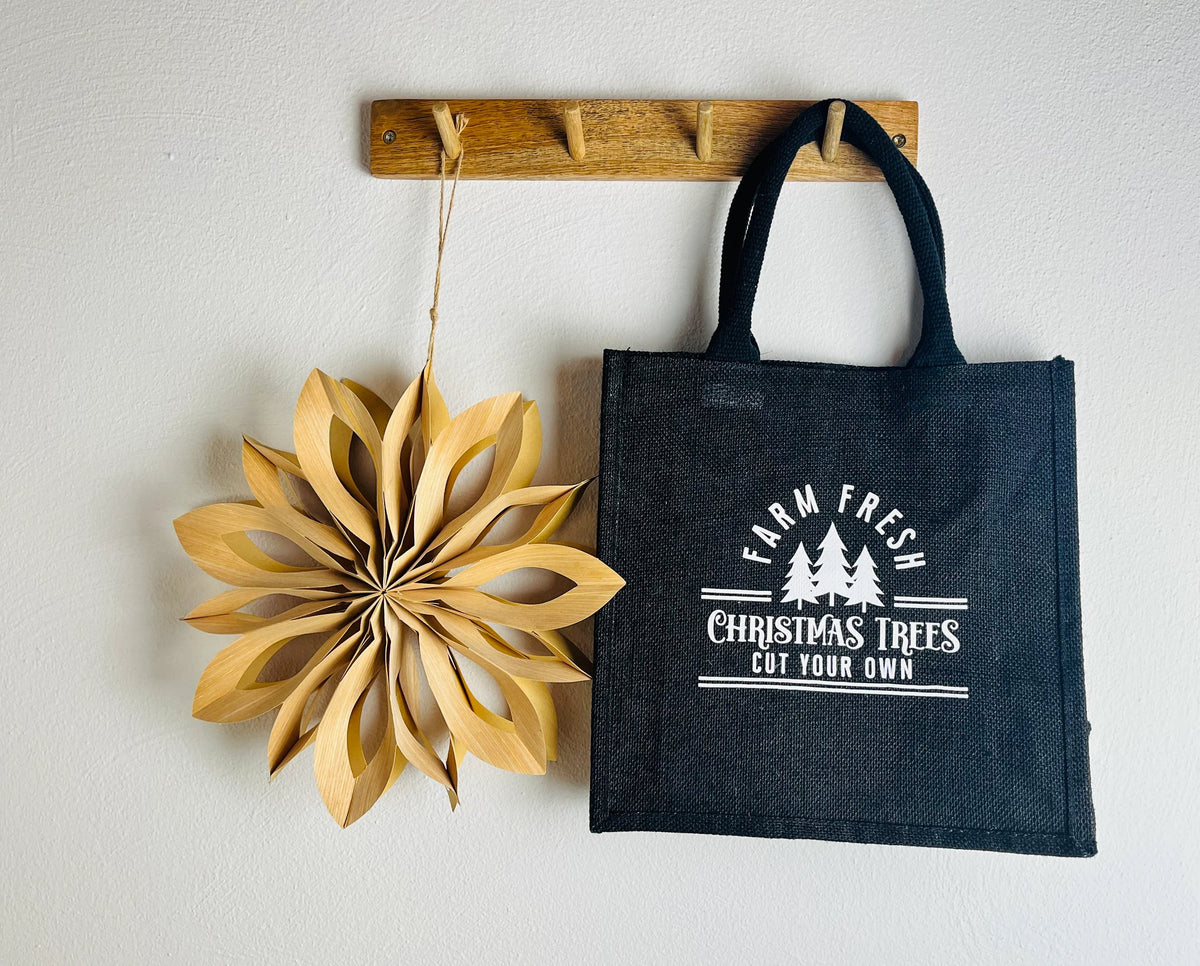 Jutetasche Geschenk Deko Weihnachten