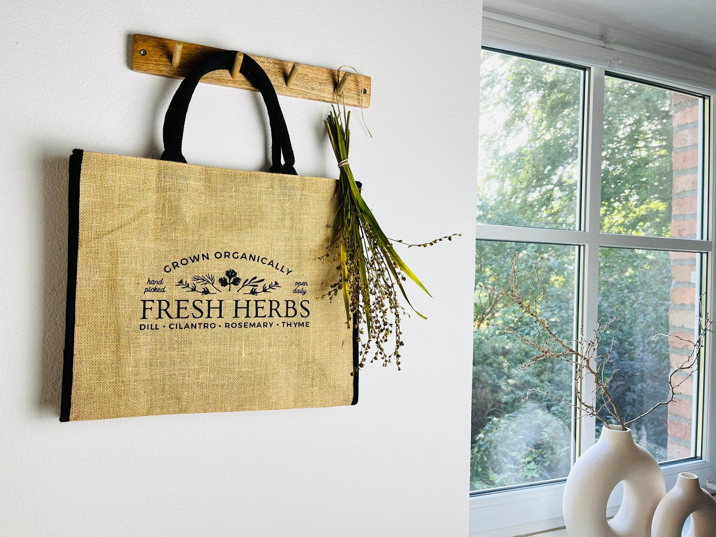 Jutetasche Shopper FRESH HERBS