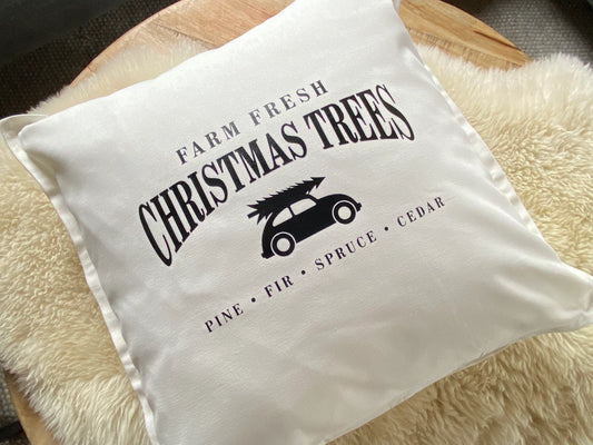 Kissen Weihnachten weiß