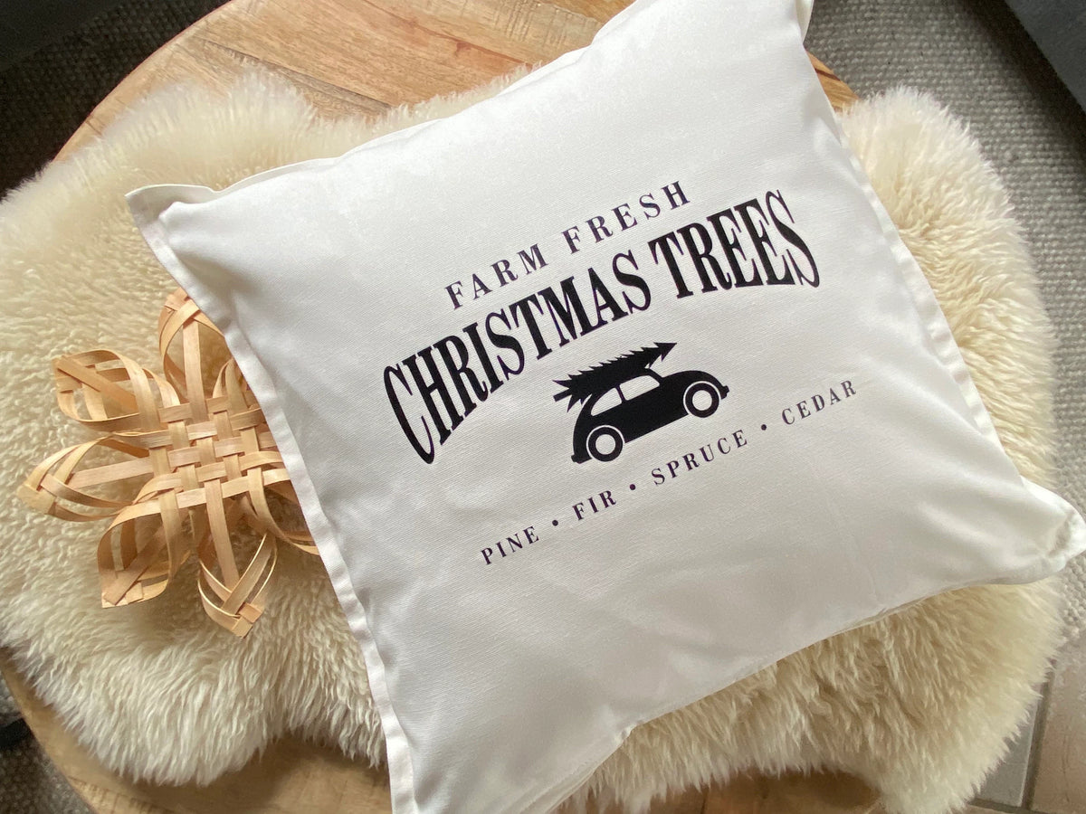 Kissen Weihnachten weiß