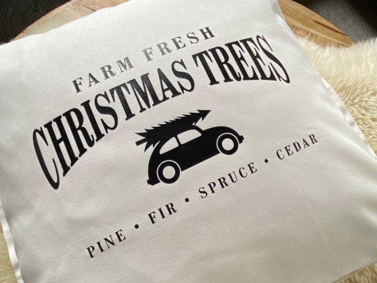 Kissen Weihnachten weiß