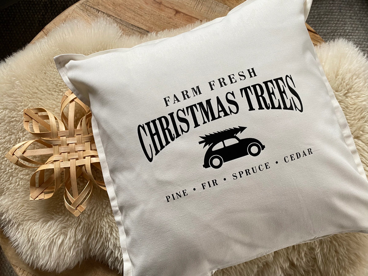 Kissen Weihnachten weiß