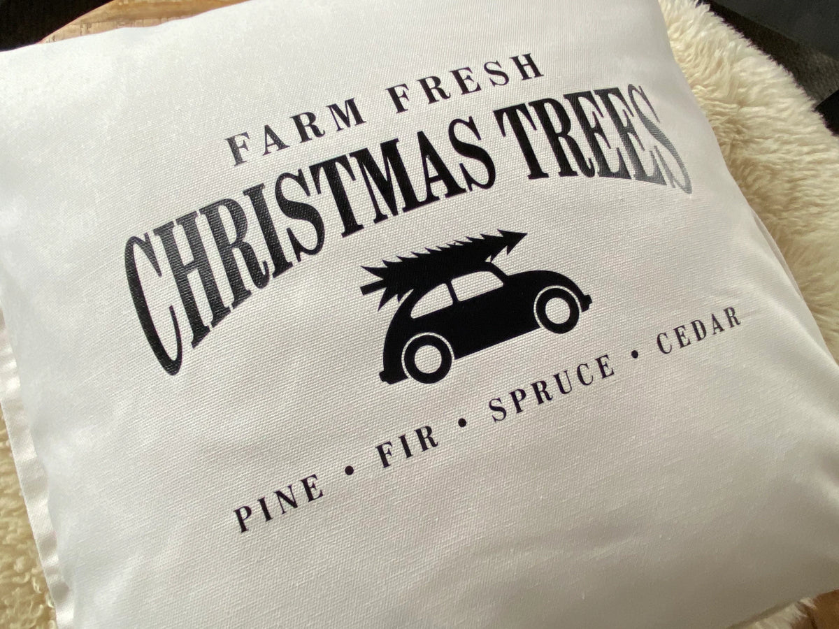 Kissen Weihnachten weiß