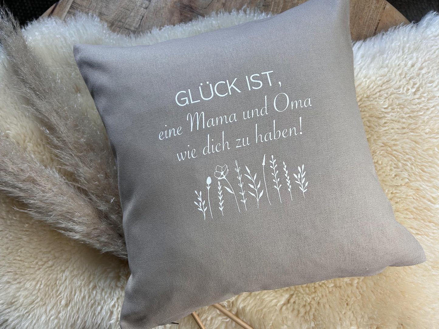Kissen Glück ist eine Mama und Oma wie dich zu haben