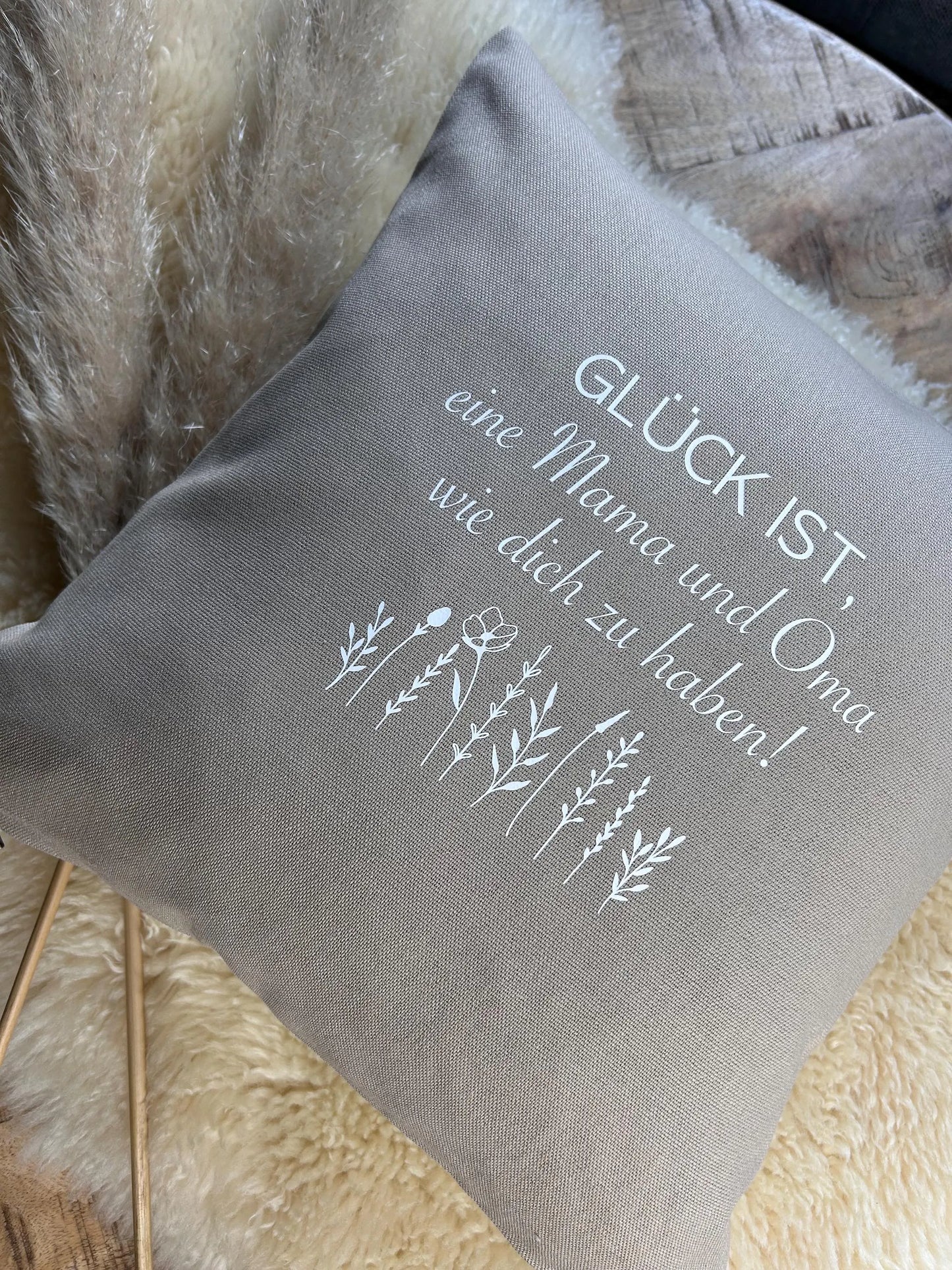 Kissen Glück ist eine Mama und Oma wie dich zu haben