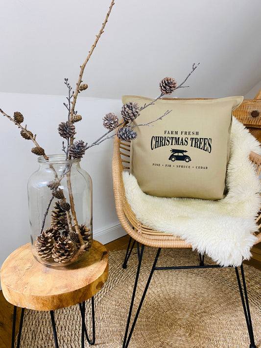 Kissen Weihnachten beige