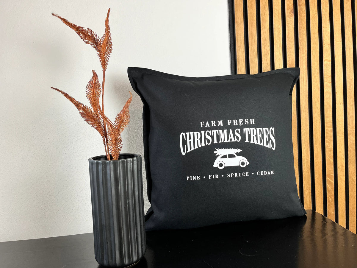 Kissen Weihnachten schwarz
