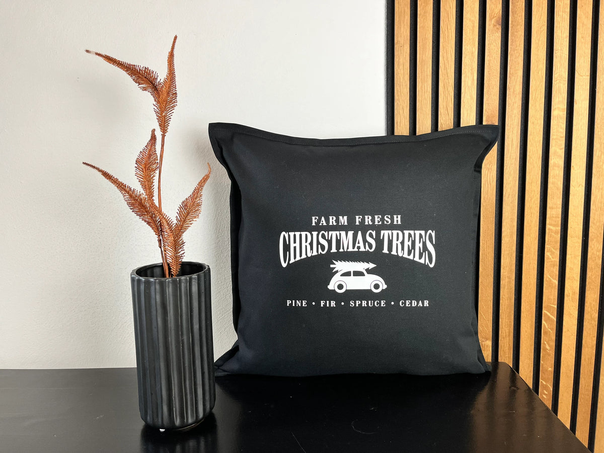 Kissen Weihnachten schwarz