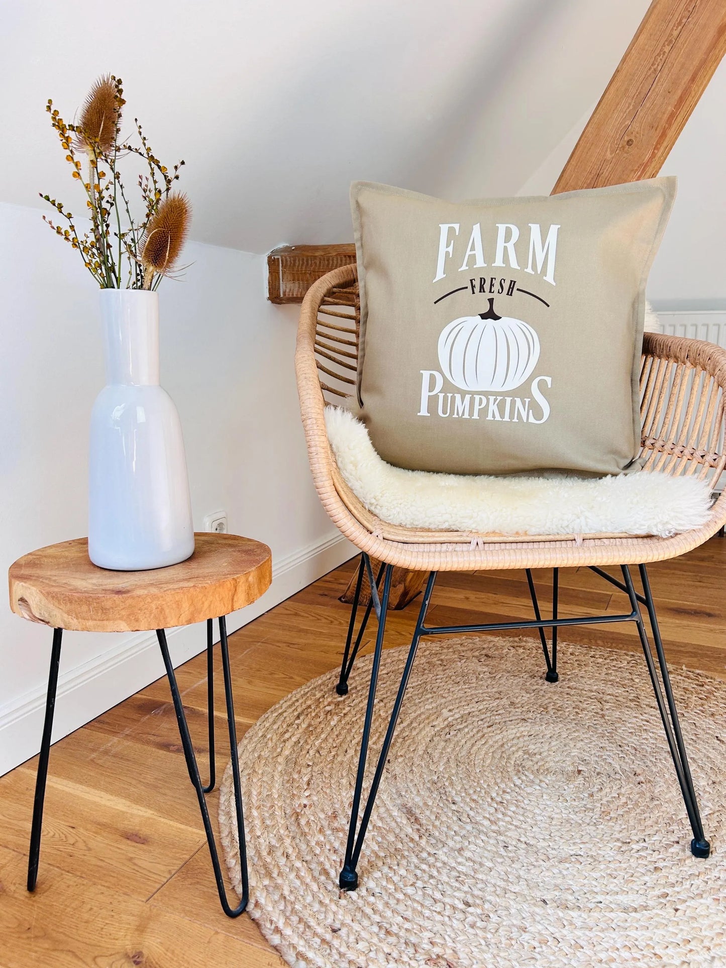 Deko Kissen Farm fresh Pumpkins