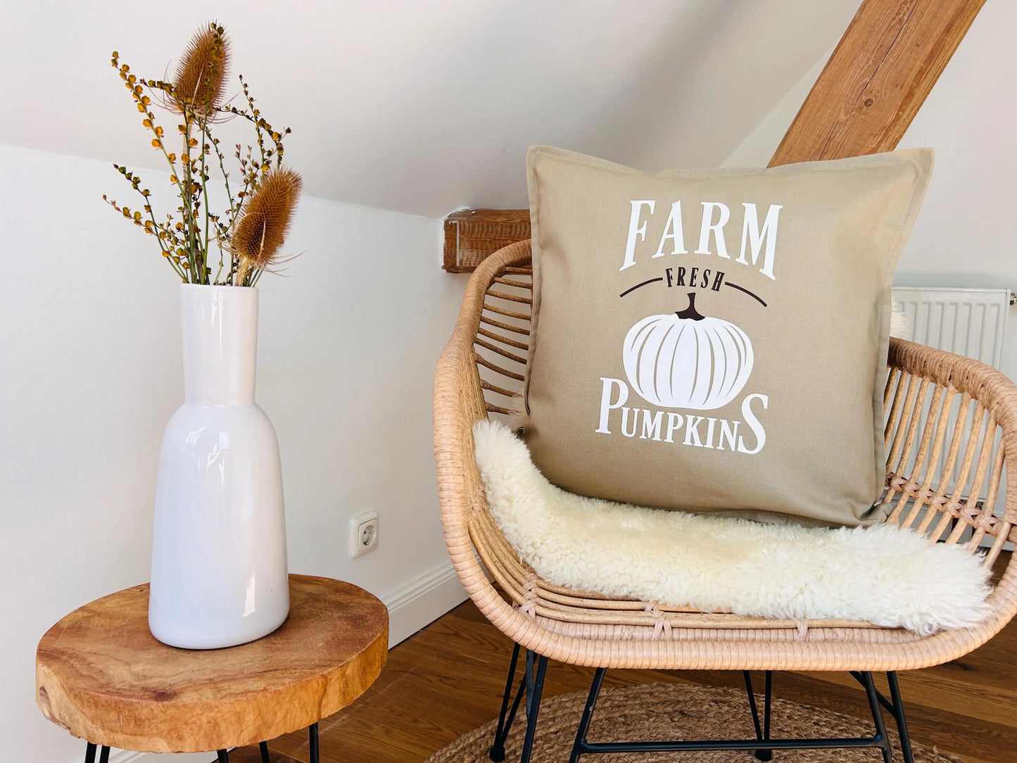 Deko Kissen Farm fresh Pumpkins