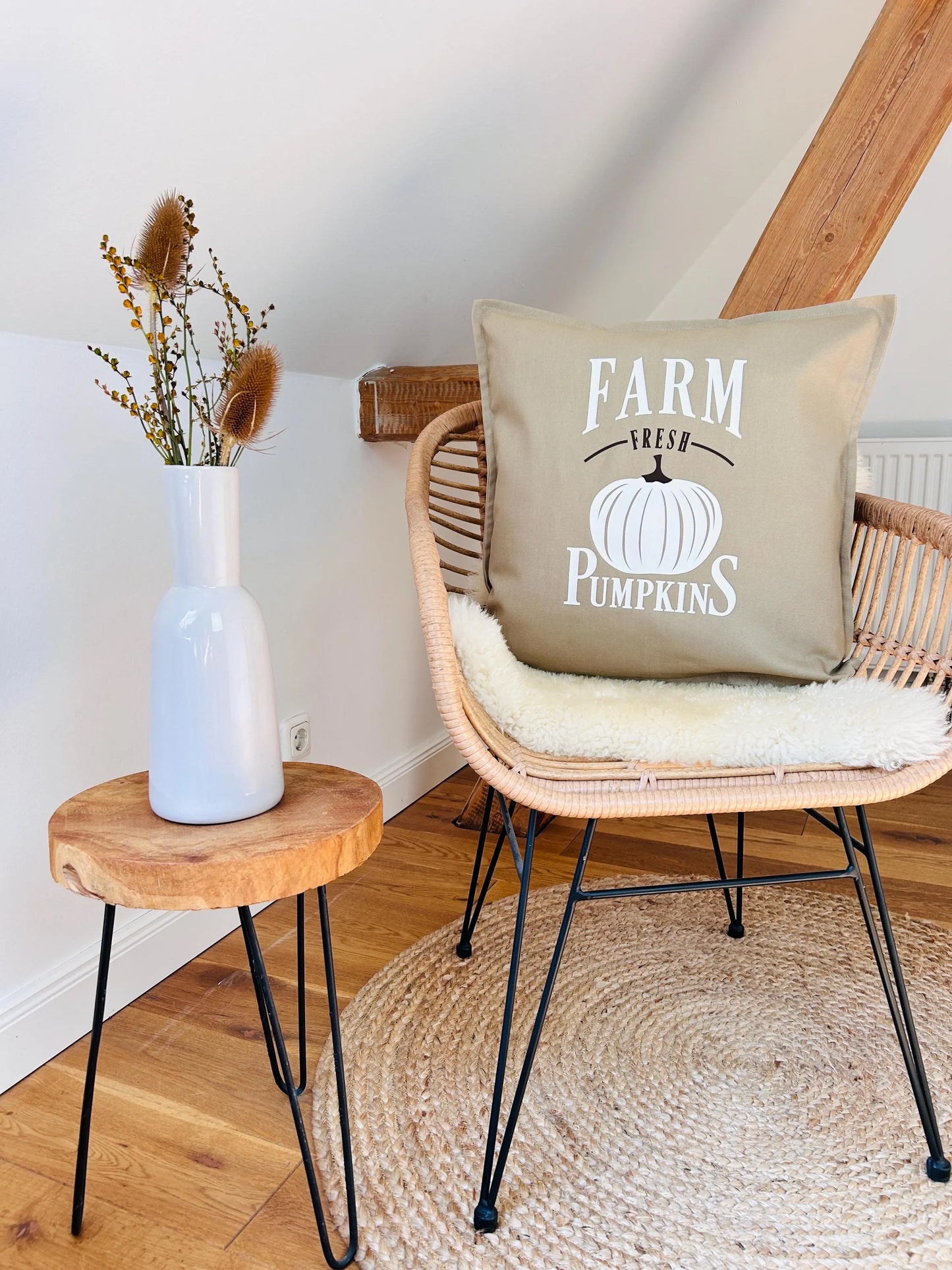 Deko Kissen Farm fresh Pumpkins