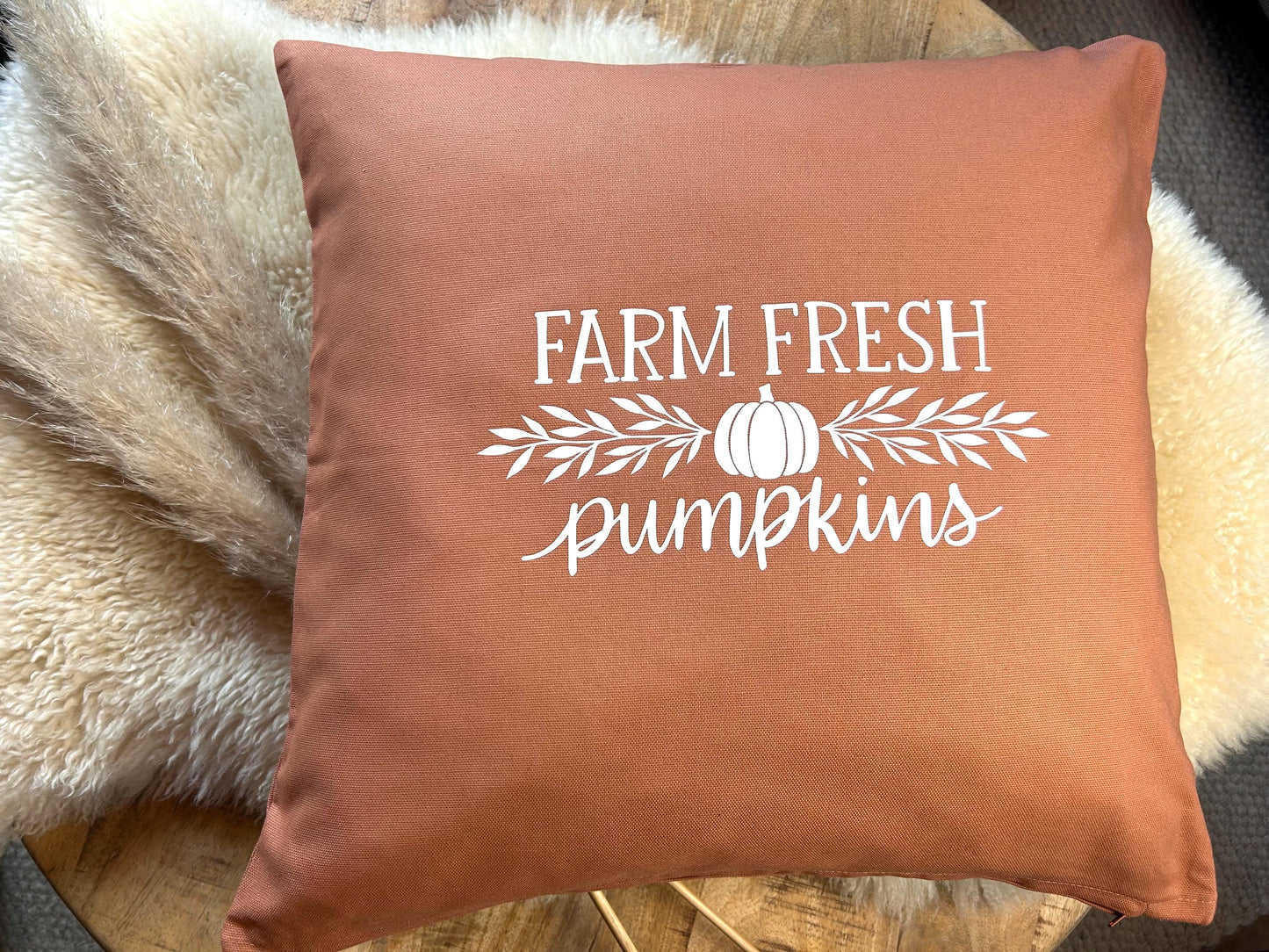 Deko Kissen Farm fresh rost
