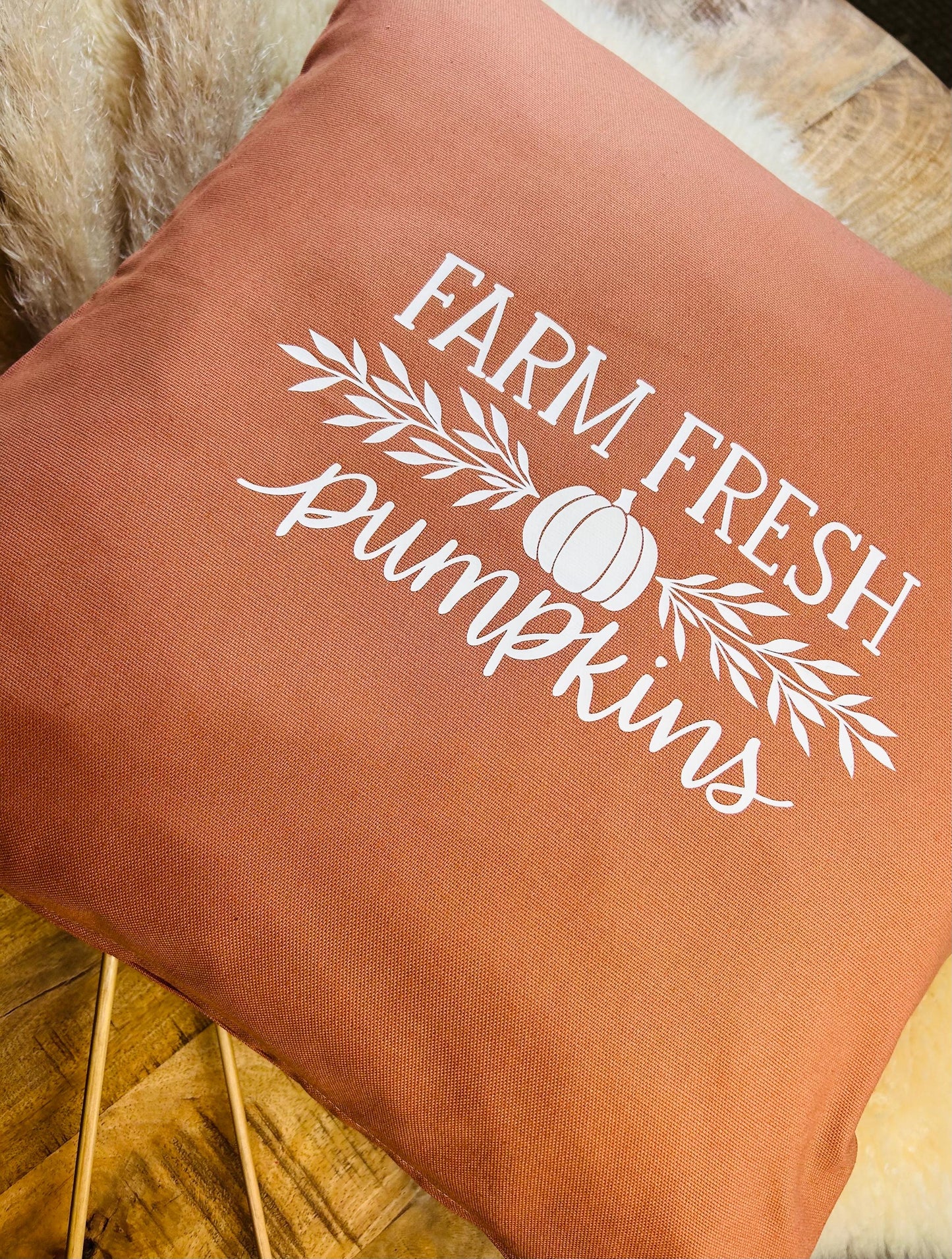 Deko Kissen Farm fresh rost