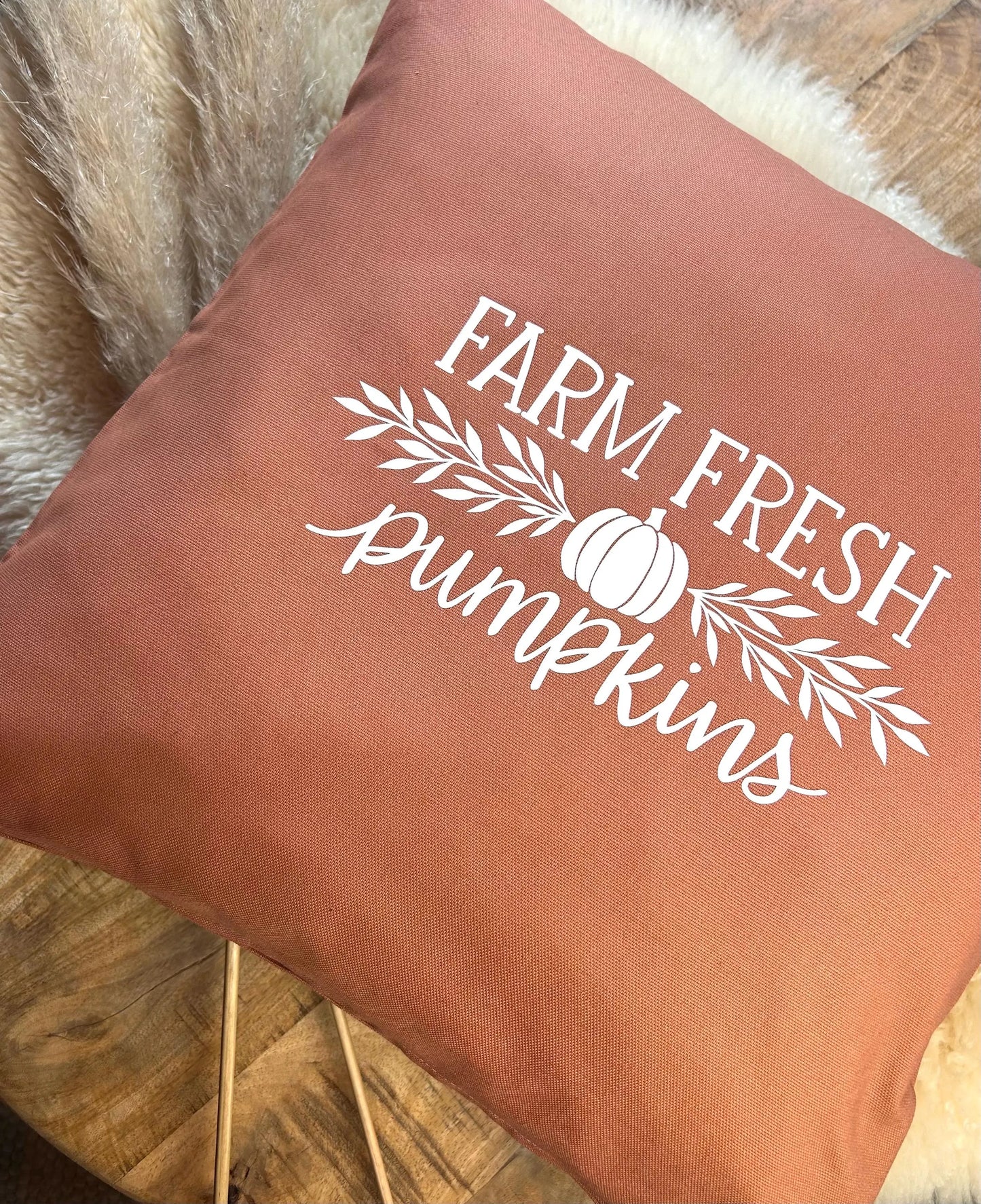 Deko Kissen Farm fresh rost