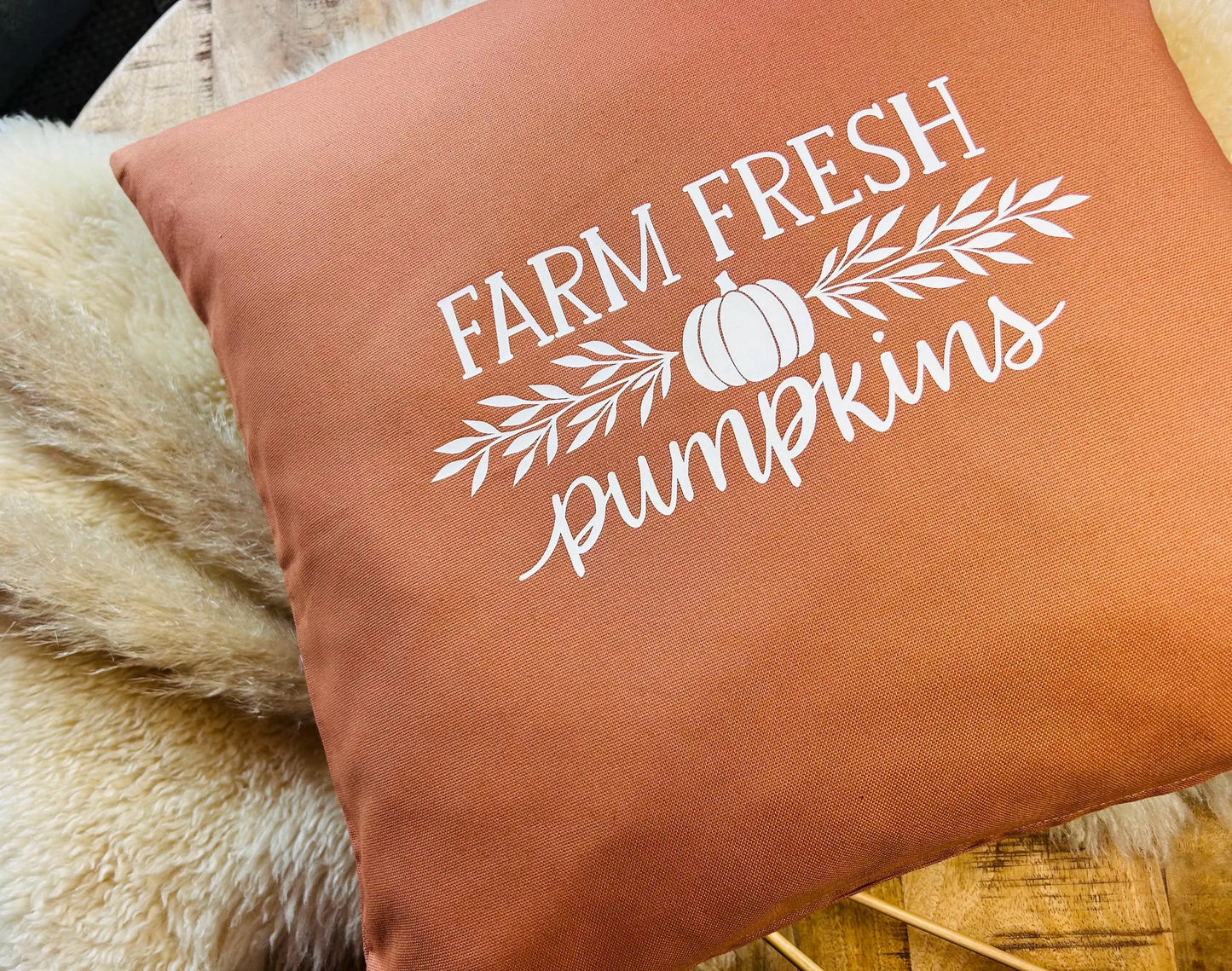 Deko Kissen Farm fresh rost