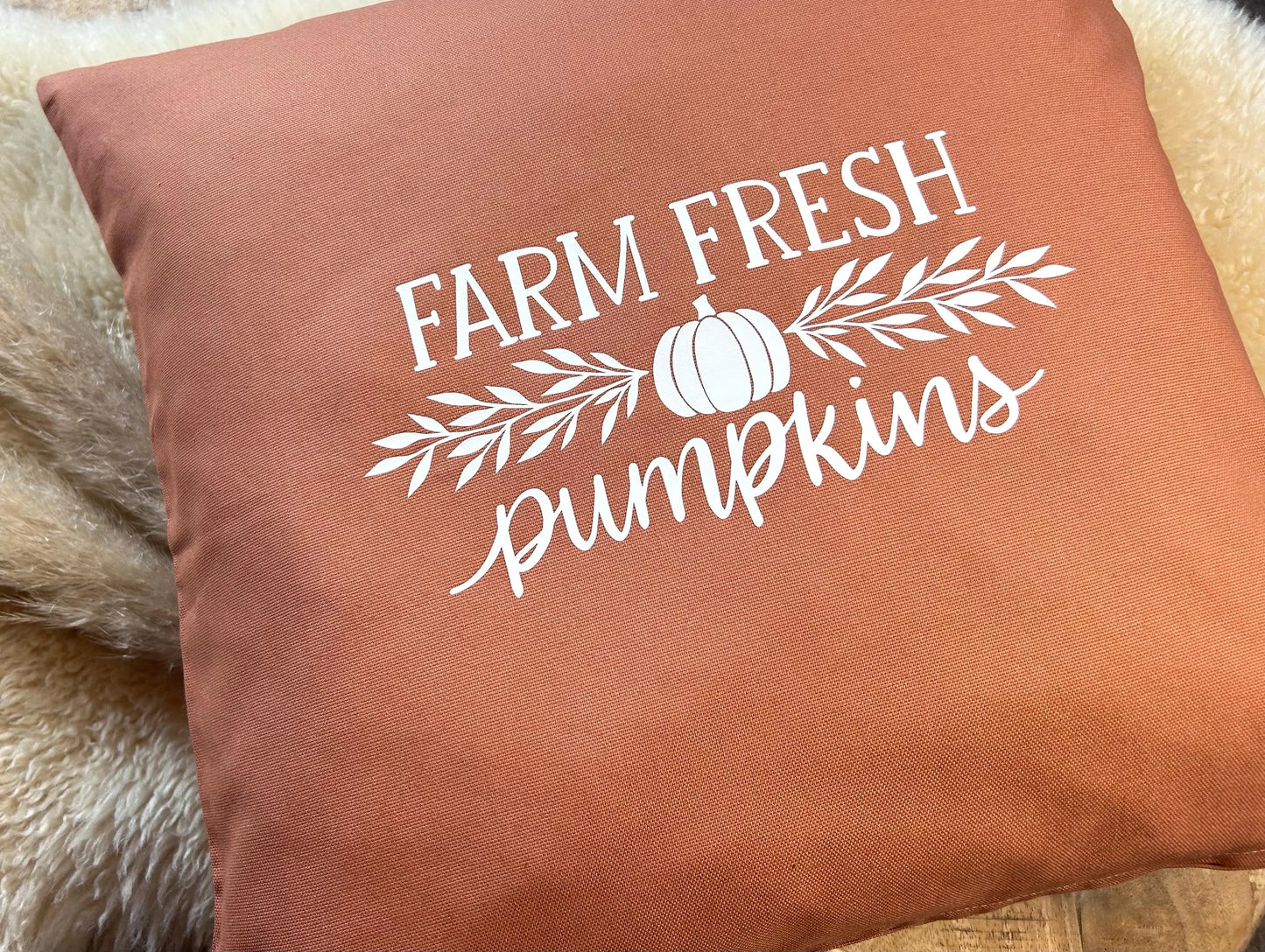Deko Kissen Farm fresh rost