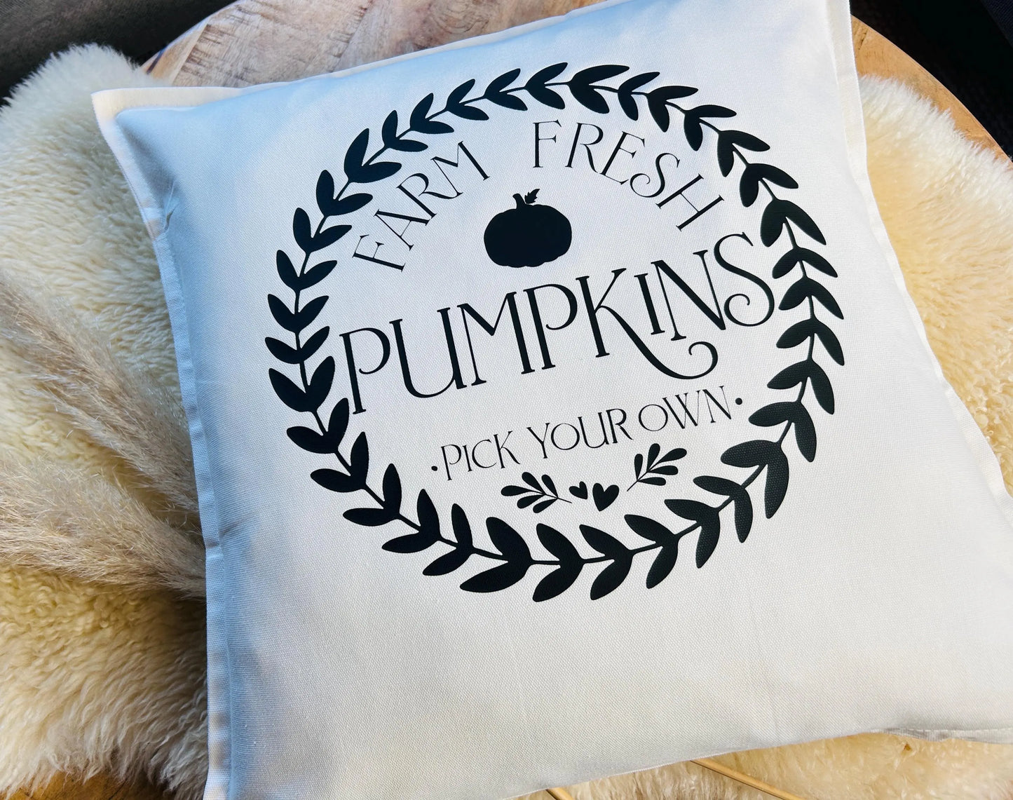 Deko Kissen Farm fresh Pumpkins